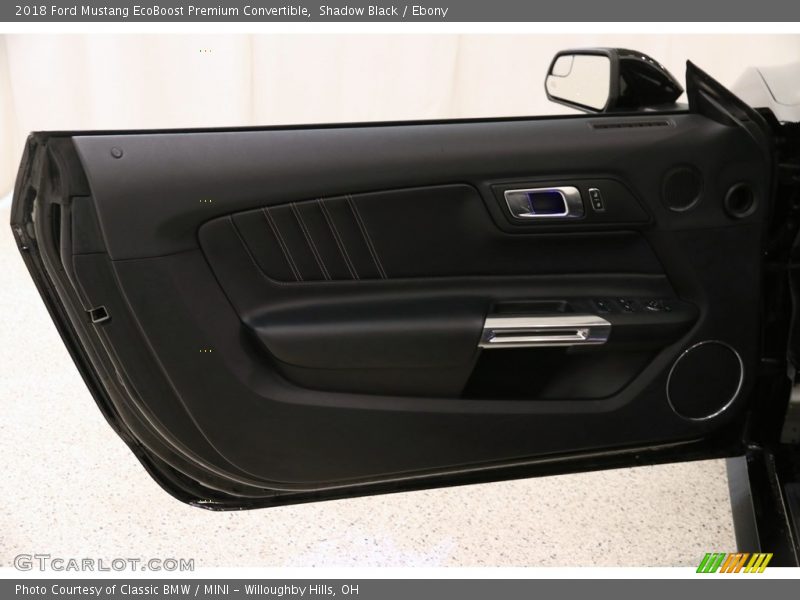 Shadow Black / Ebony 2018 Ford Mustang EcoBoost Premium Convertible