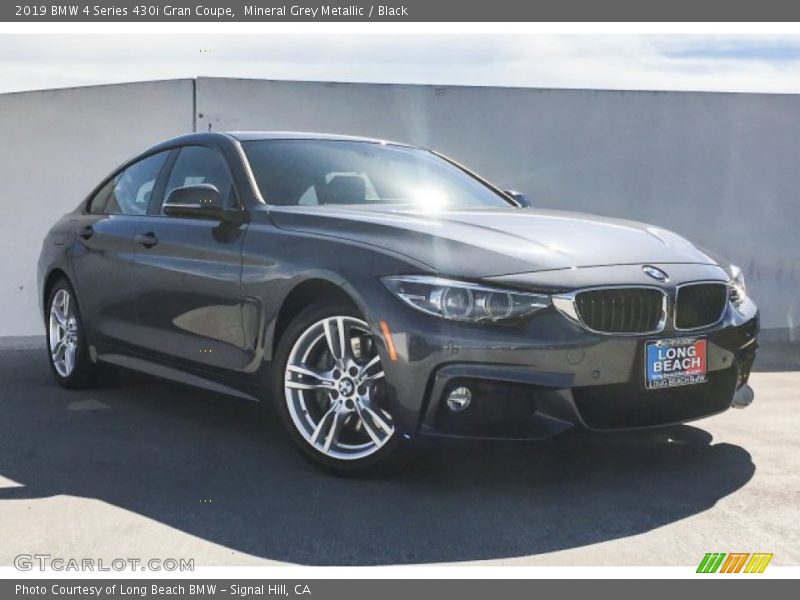 Mineral Grey Metallic / Black 2019 BMW 4 Series 430i Gran Coupe