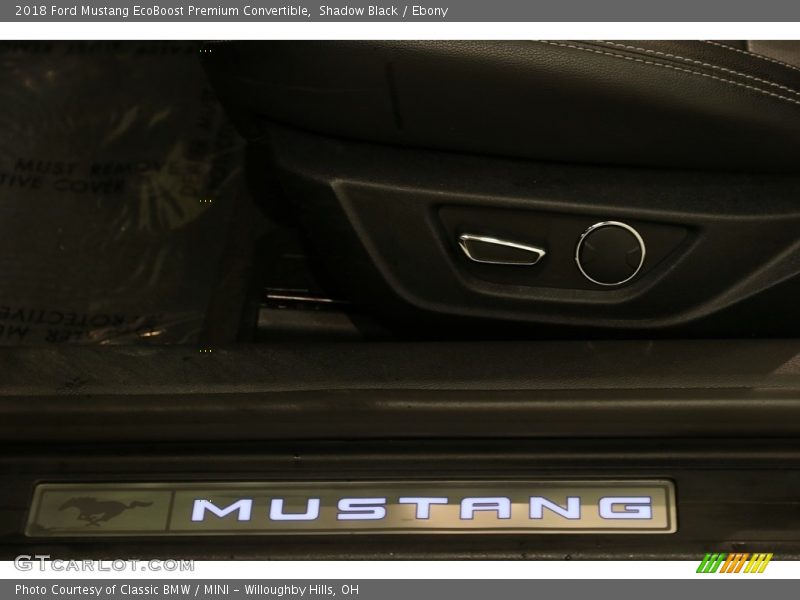 Shadow Black / Ebony 2018 Ford Mustang EcoBoost Premium Convertible