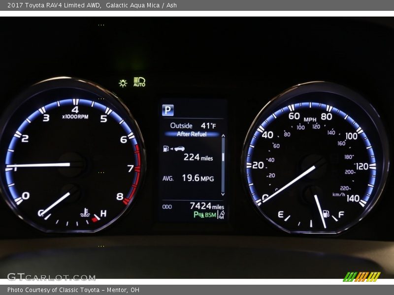 Galactic Aqua Mica / Ash 2017 Toyota RAV4 Limited AWD