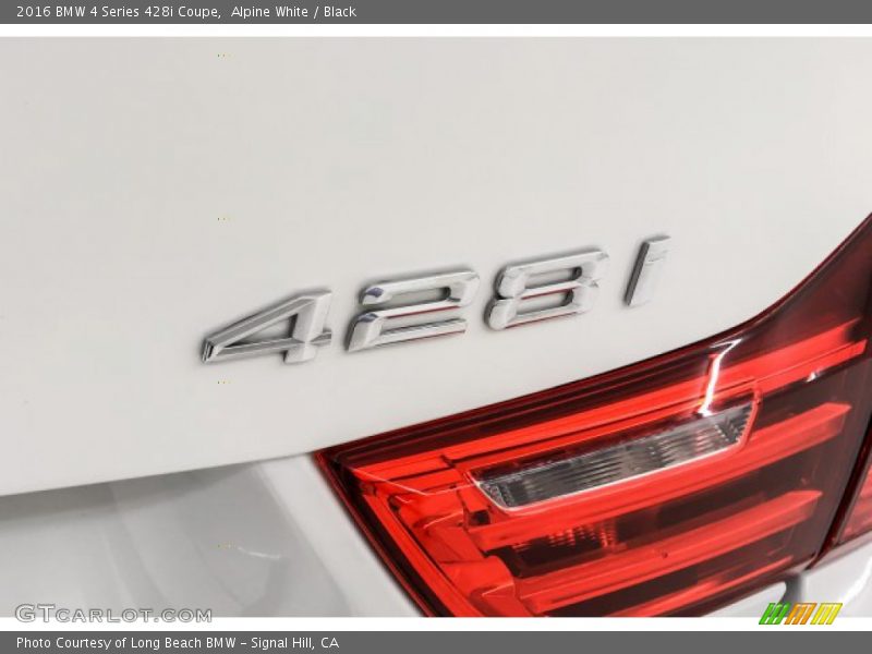 Alpine White / Black 2016 BMW 4 Series 428i Coupe