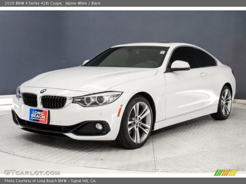 Alpine White / Black 2016 BMW 4 Series 428i Coupe