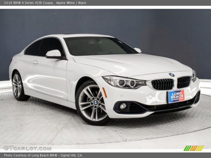 Alpine White / Black 2016 BMW 4 Series 428i Coupe
