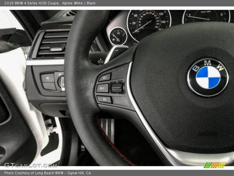Alpine White / Black 2016 BMW 4 Series 428i Coupe