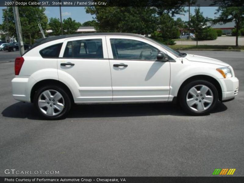 Stone White / Pastel Slate Gray 2007 Dodge Caliber SXT