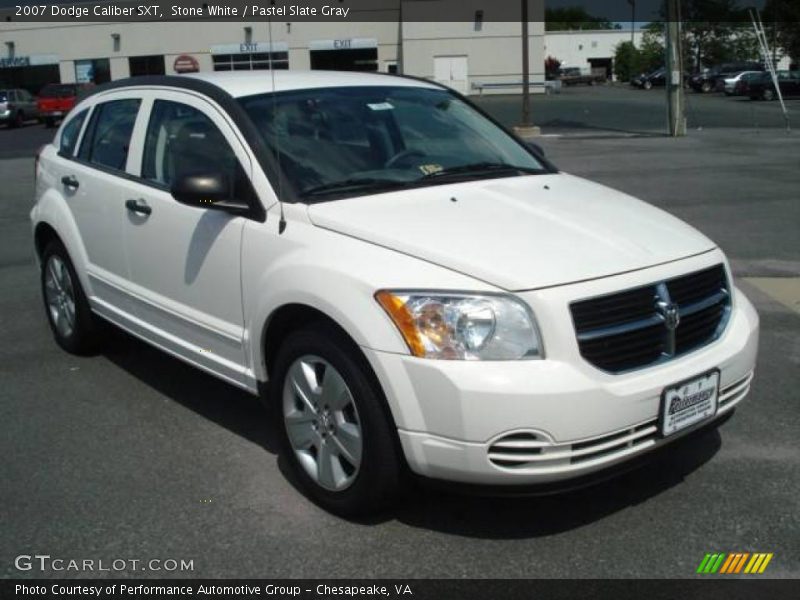 Stone White / Pastel Slate Gray 2007 Dodge Caliber SXT