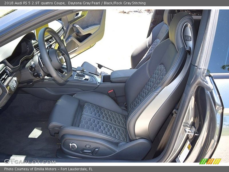  2018 RS 5 2.9T quattro Coupe Black/Rock Gray Stitching Interior
