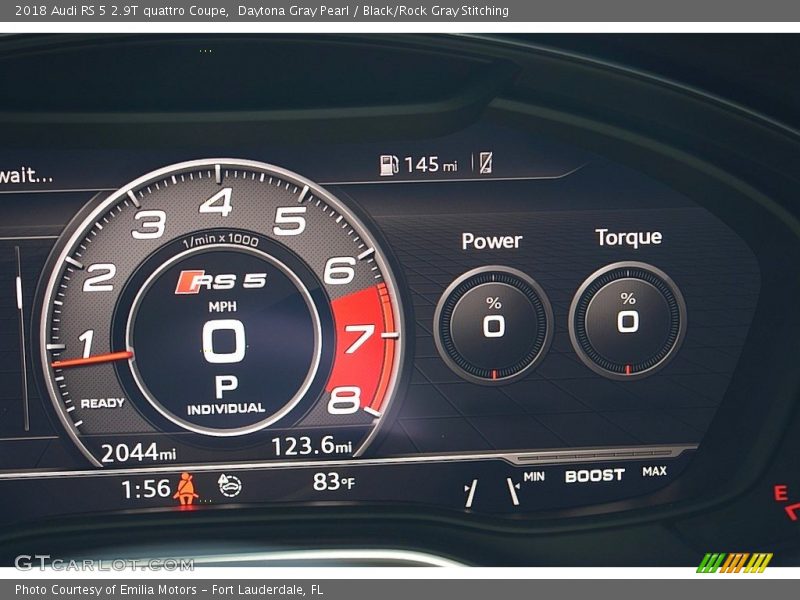  2018 RS 5 2.9T quattro Coupe 2.9T quattro Coupe Gauges