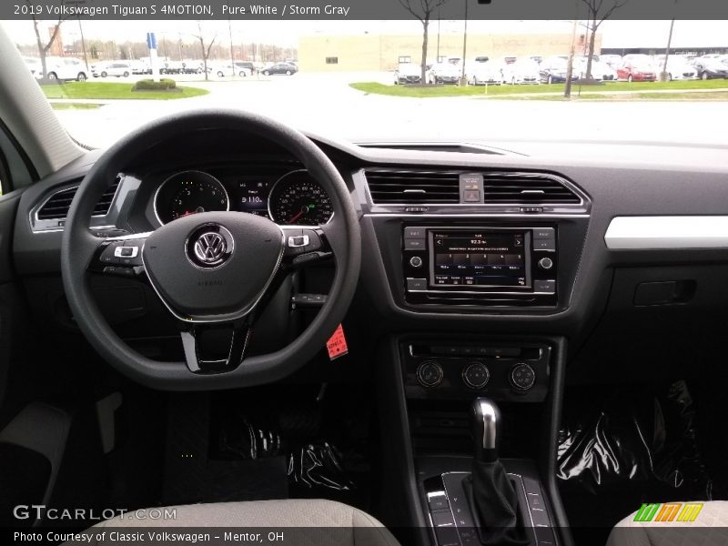 Pure White / Storm Gray 2019 Volkswagen Tiguan S 4MOTION