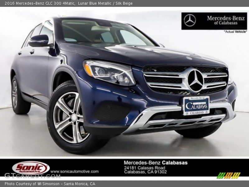 Lunar Blue Metallic / Silk Beige 2016 Mercedes-Benz GLC 300 4Matic