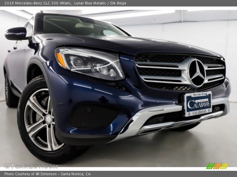 Lunar Blue Metallic / Silk Beige 2016 Mercedes-Benz GLC 300 4Matic