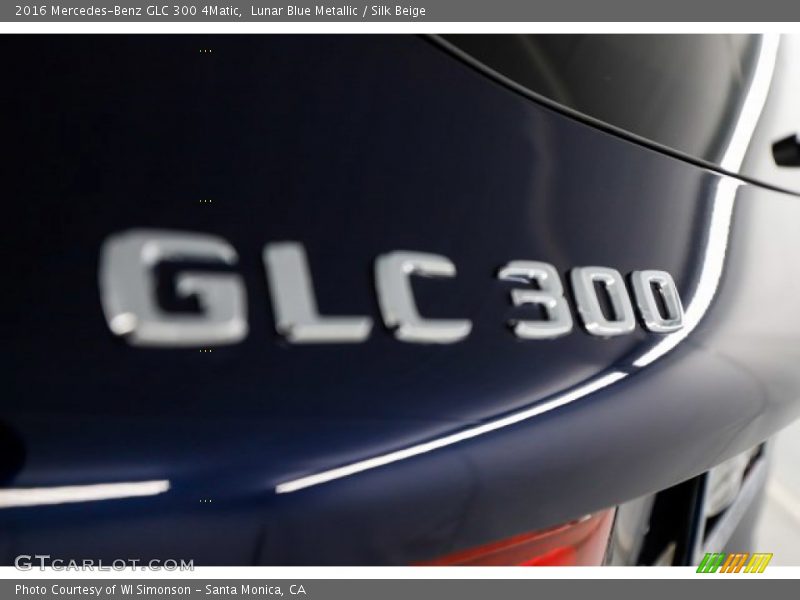 Lunar Blue Metallic / Silk Beige 2016 Mercedes-Benz GLC 300 4Matic