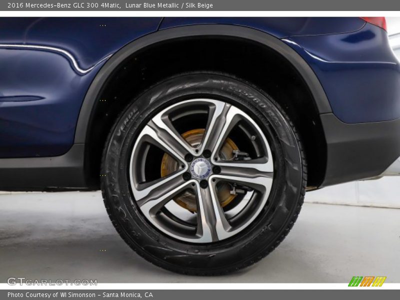 Lunar Blue Metallic / Silk Beige 2016 Mercedes-Benz GLC 300 4Matic