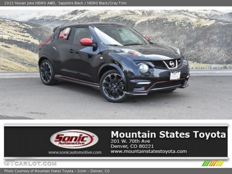 Sapphire Black / NISMO Black/Gray Trim 2013 Nissan Juke NISMO AWD