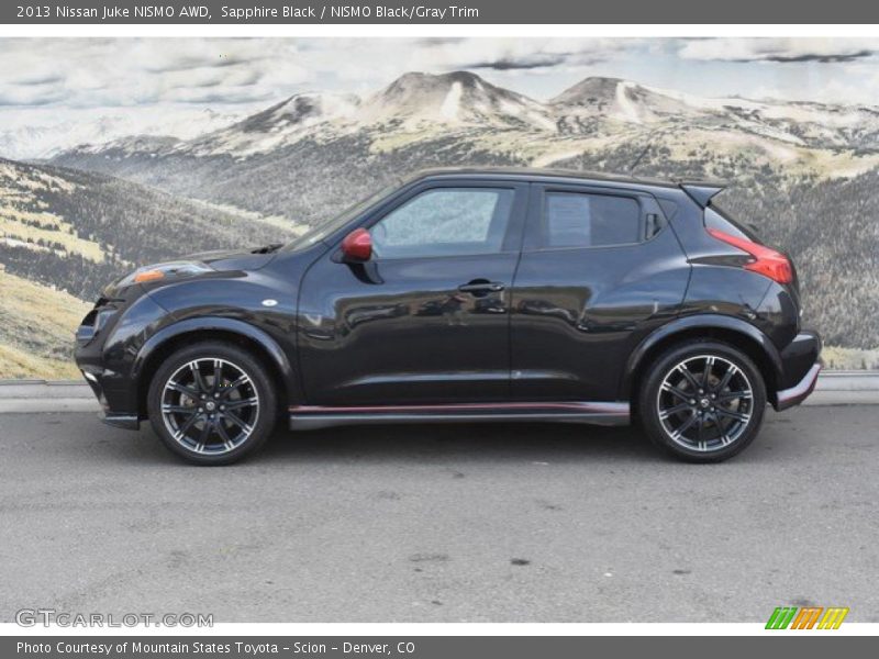 Sapphire Black / NISMO Black/Gray Trim 2013 Nissan Juke NISMO AWD
