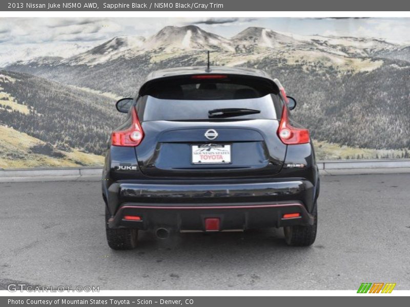 Sapphire Black / NISMO Black/Gray Trim 2013 Nissan Juke NISMO AWD