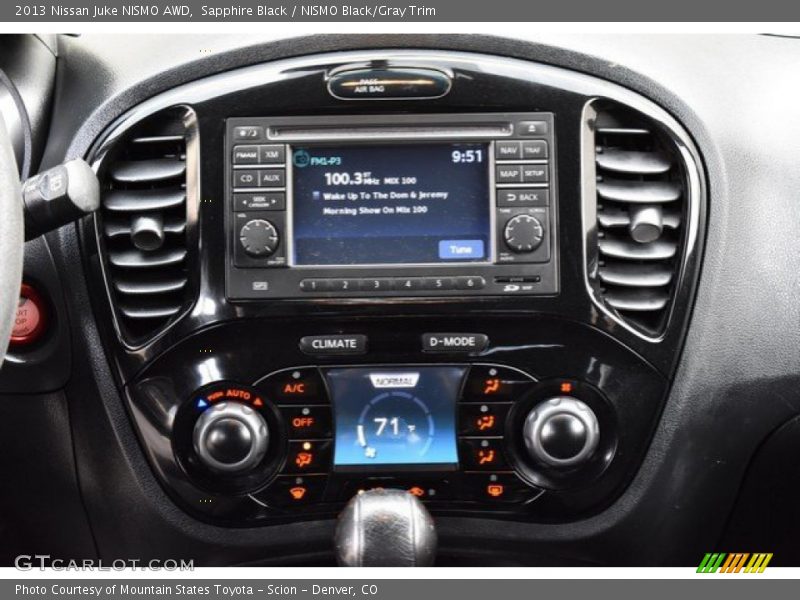Sapphire Black / NISMO Black/Gray Trim 2013 Nissan Juke NISMO AWD