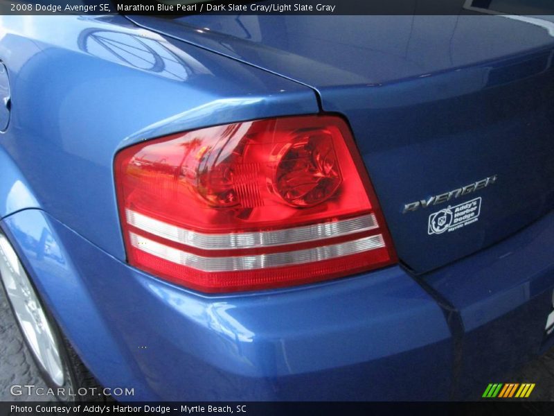 Marathon Blue Pearl / Dark Slate Gray/Light Slate Gray 2008 Dodge Avenger SE