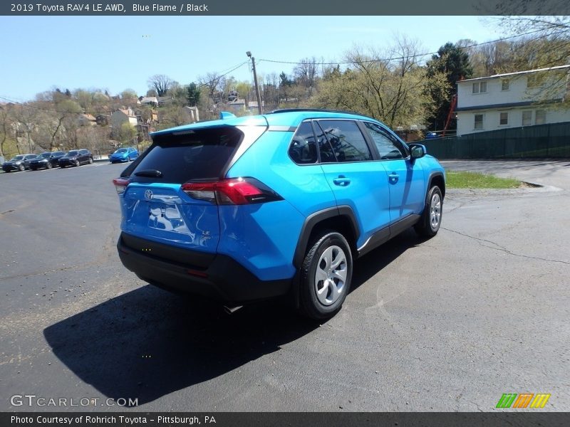 Blue Flame / Black 2019 Toyota RAV4 LE AWD