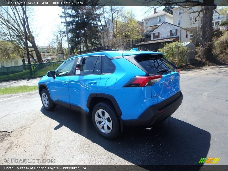 Blue Flame / Black 2019 Toyota RAV4 LE AWD