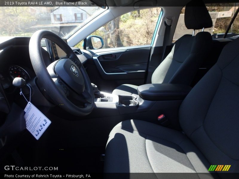 Blue Flame / Black 2019 Toyota RAV4 LE AWD