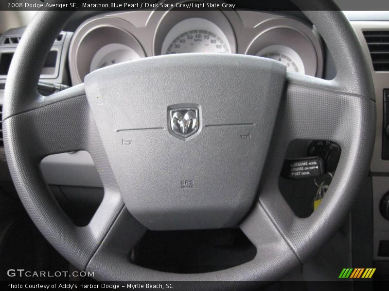 Marathon Blue Pearl / Dark Slate Gray/Light Slate Gray 2008 Dodge Avenger SE