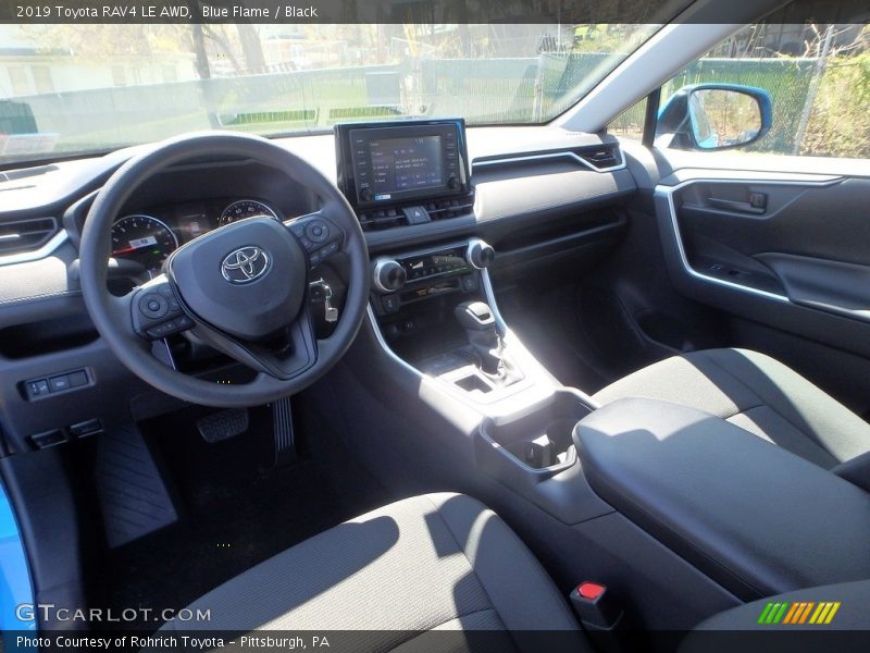 Blue Flame / Black 2019 Toyota RAV4 LE AWD