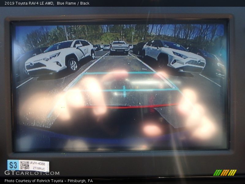 Blue Flame / Black 2019 Toyota RAV4 LE AWD