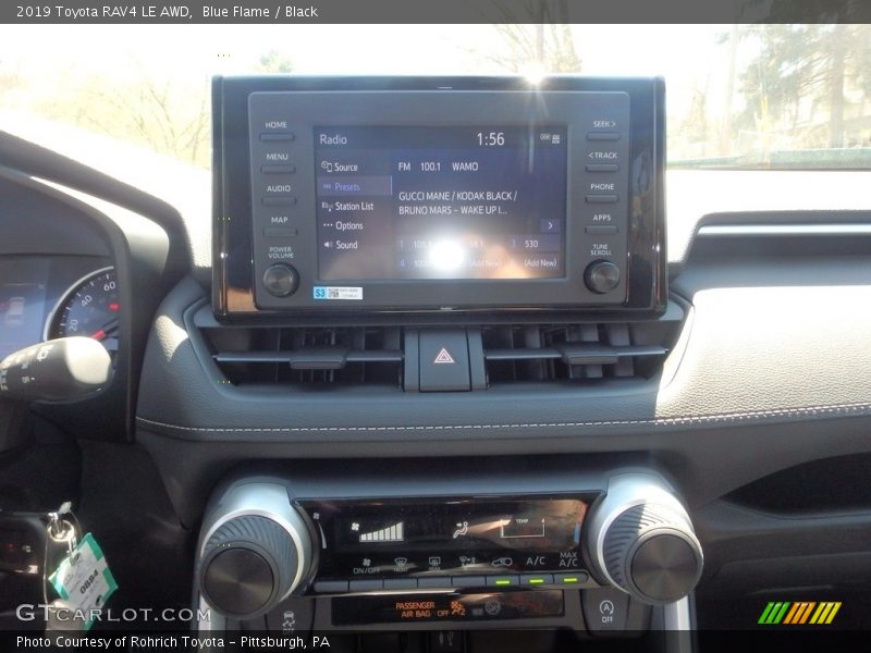 Blue Flame / Black 2019 Toyota RAV4 LE AWD
