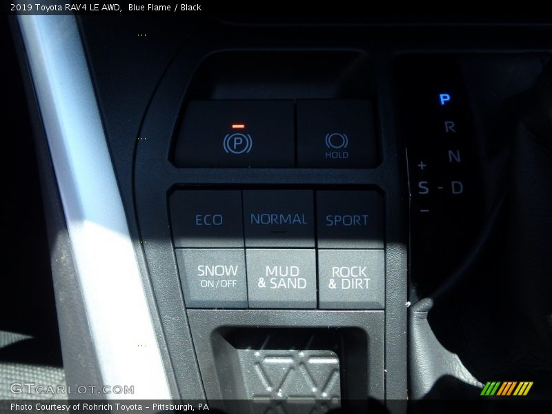 Blue Flame / Black 2019 Toyota RAV4 LE AWD