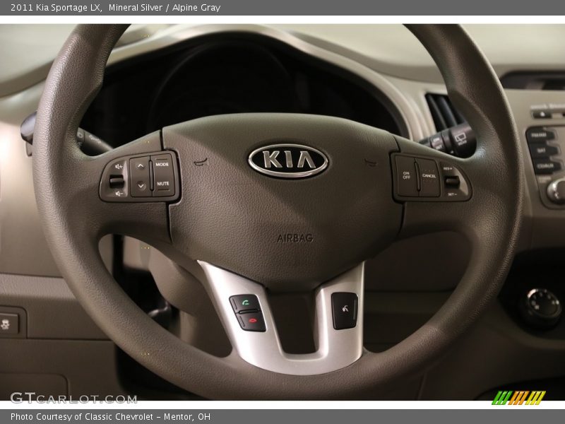 Mineral Silver / Alpine Gray 2011 Kia Sportage LX
