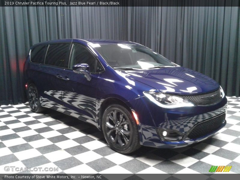 Jazz Blue Pearl / Black/Black 2019 Chrysler Pacifica Touring Plus