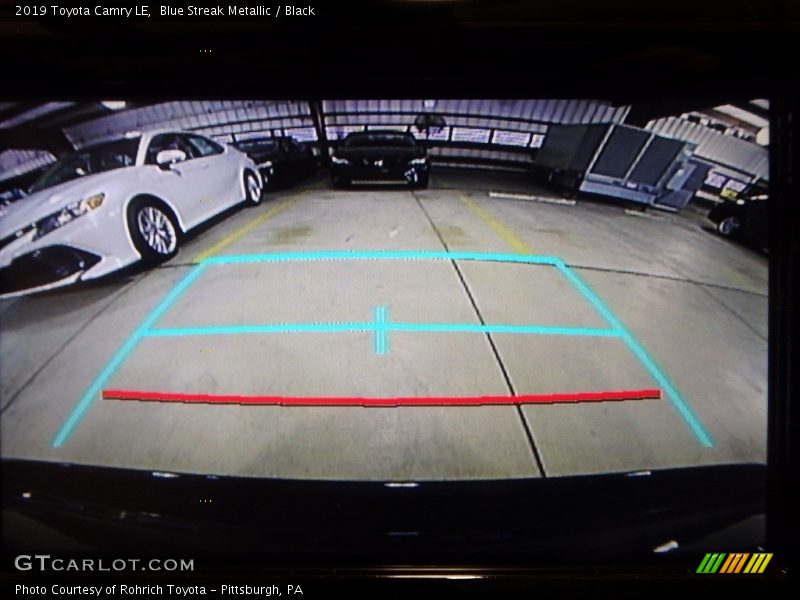 Blue Streak Metallic / Black 2019 Toyota Camry LE