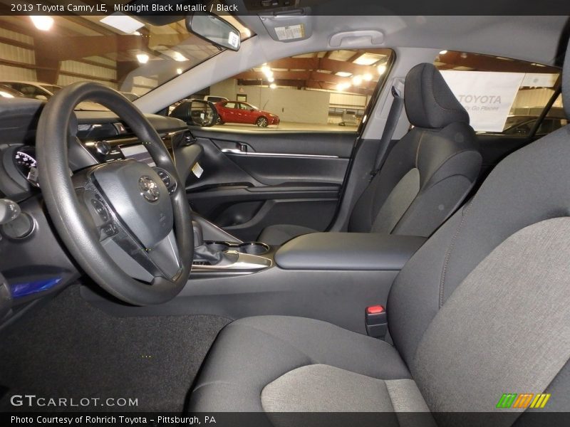 Midnight Black Metallic / Black 2019 Toyota Camry LE