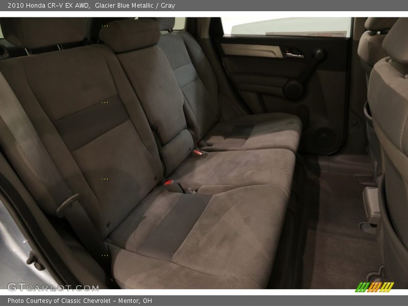Glacier Blue Metallic / Gray 2010 Honda CR-V EX AWD