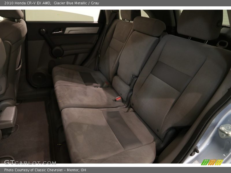 Glacier Blue Metallic / Gray 2010 Honda CR-V EX AWD