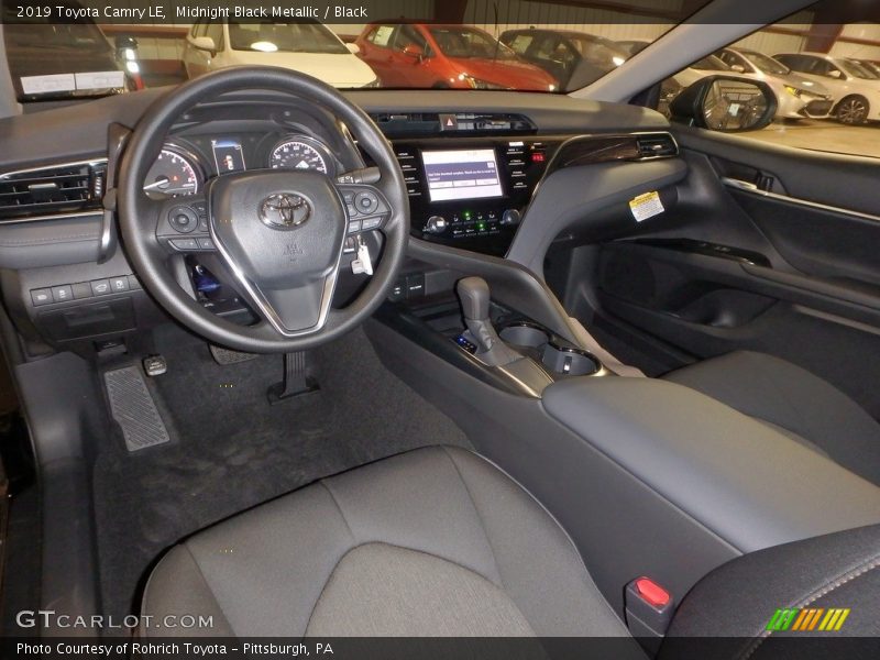 Midnight Black Metallic / Black 2019 Toyota Camry LE