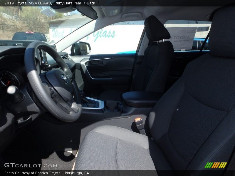Ruby Flare Pearl / Black 2019 Toyota RAV4 LE AWD