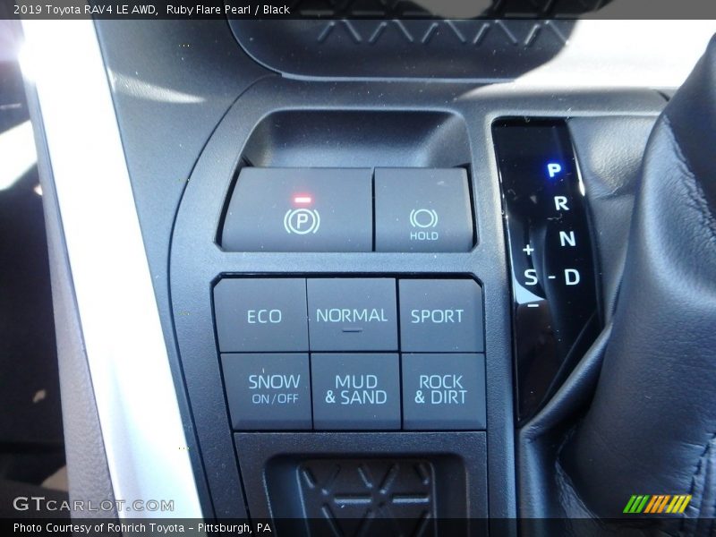 Ruby Flare Pearl / Black 2019 Toyota RAV4 LE AWD