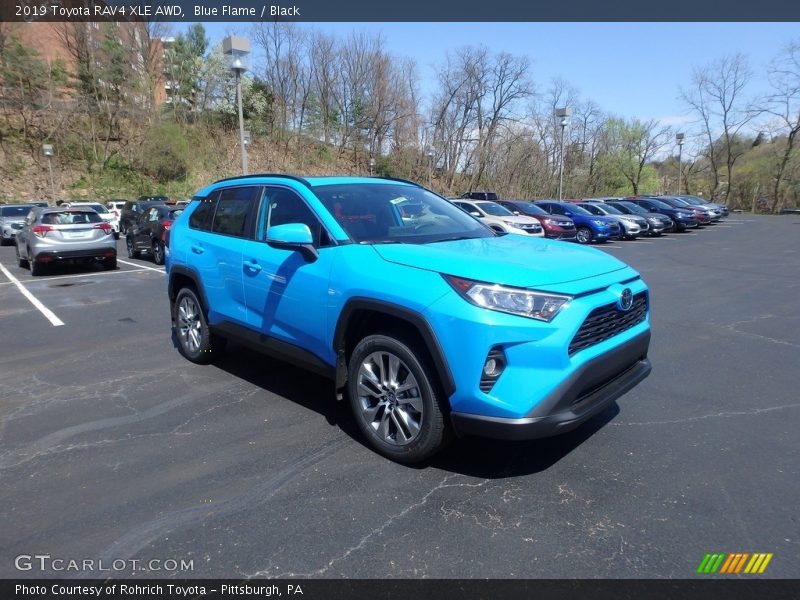 Blue Flame / Black 2019 Toyota RAV4 XLE AWD