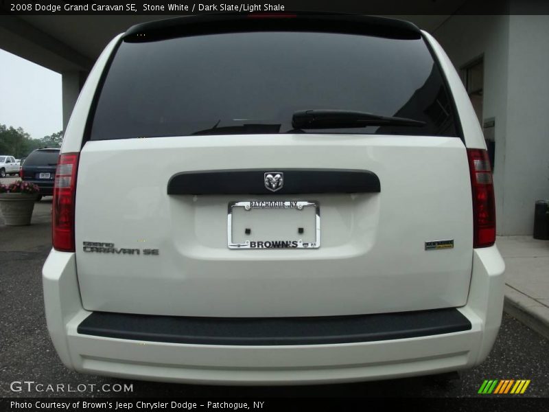 Stone White / Dark Slate/Light Shale 2008 Dodge Grand Caravan SE