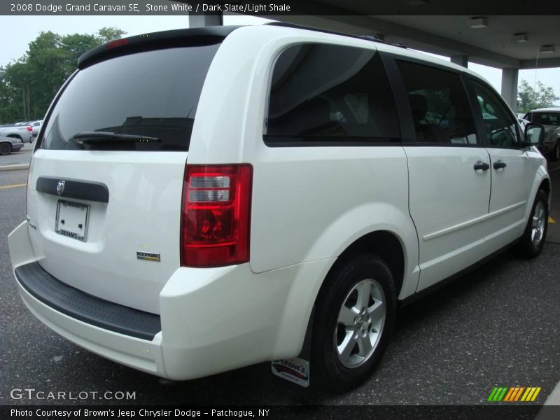 Stone White / Dark Slate/Light Shale 2008 Dodge Grand Caravan SE
