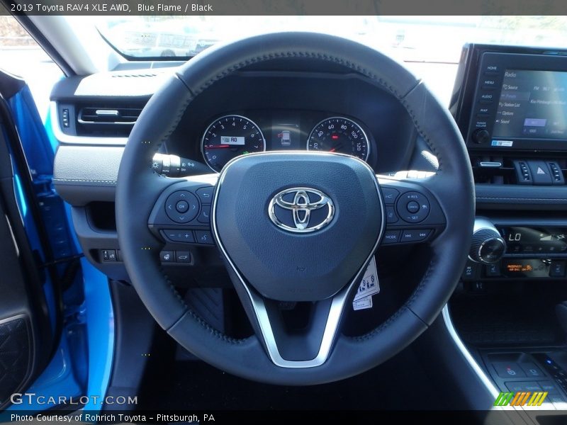 Blue Flame / Black 2019 Toyota RAV4 XLE AWD