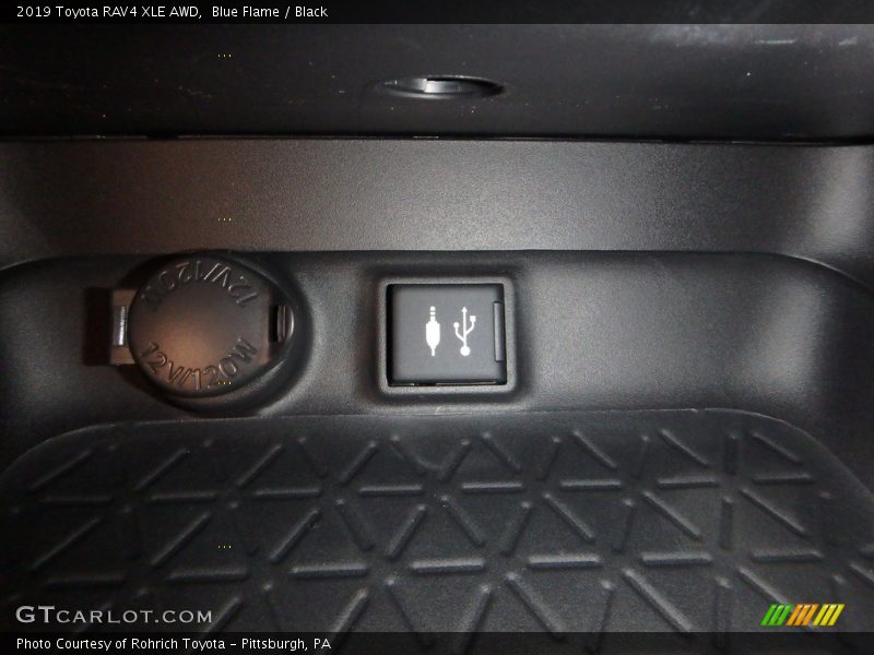Blue Flame / Black 2019 Toyota RAV4 XLE AWD