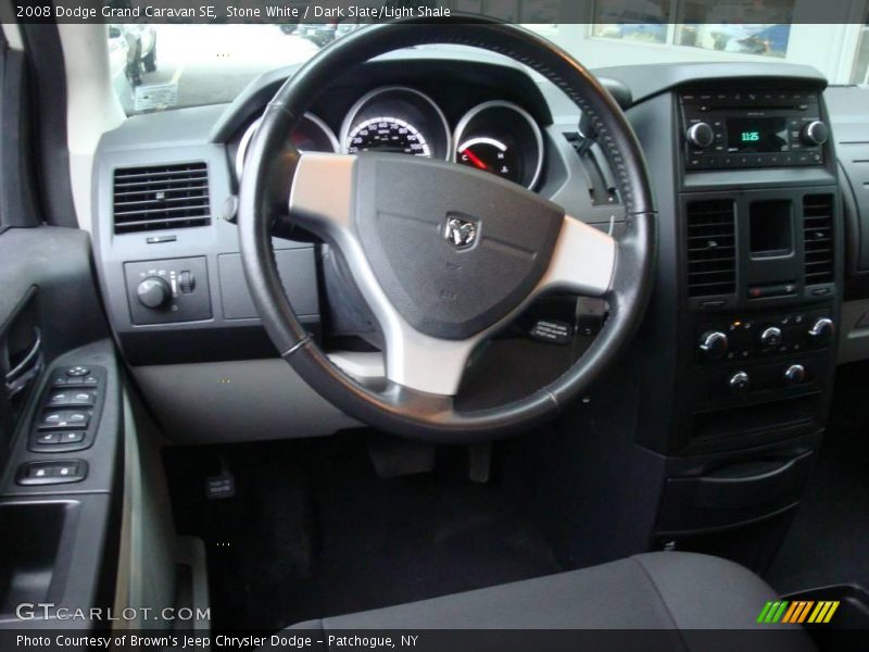 Stone White / Dark Slate/Light Shale 2008 Dodge Grand Caravan SE