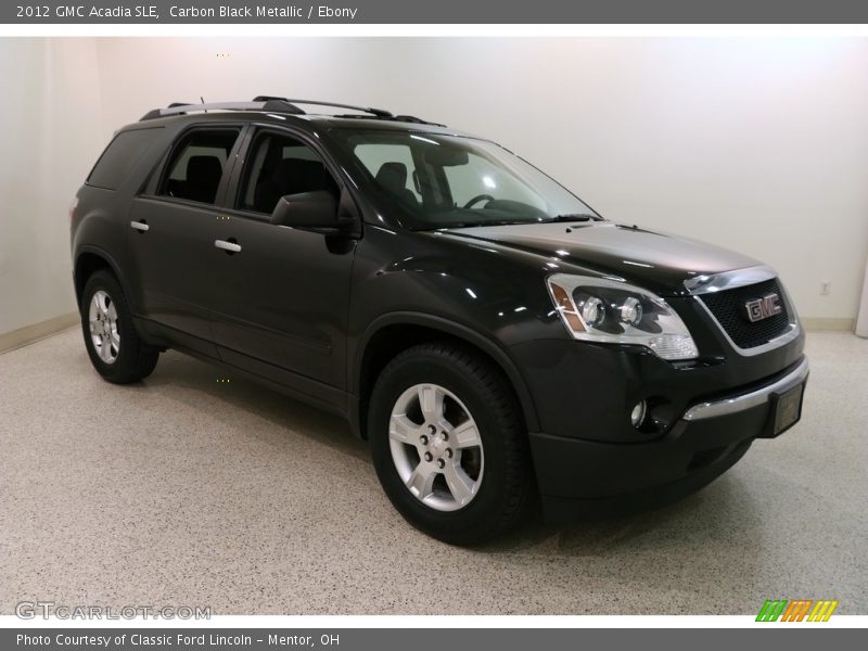 Carbon Black Metallic / Ebony 2012 GMC Acadia SLE