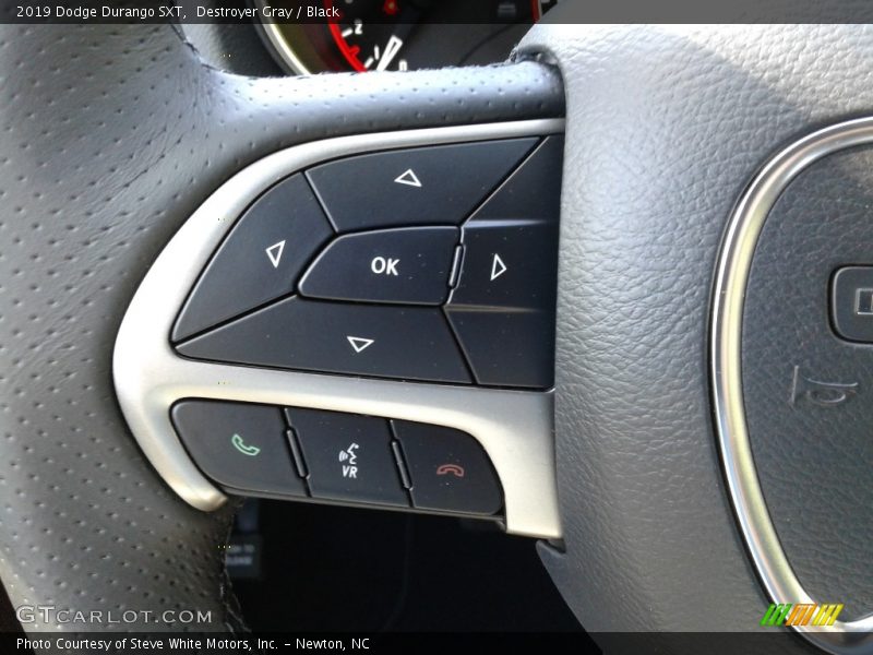 Destroyer Gray / Black 2019 Dodge Durango SXT