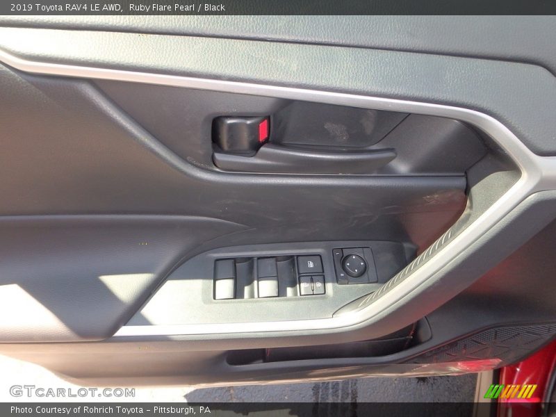 Ruby Flare Pearl / Black 2019 Toyota RAV4 LE AWD
