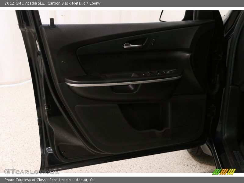 Carbon Black Metallic / Ebony 2012 GMC Acadia SLE