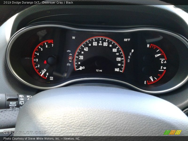 Destroyer Gray / Black 2019 Dodge Durango SXT